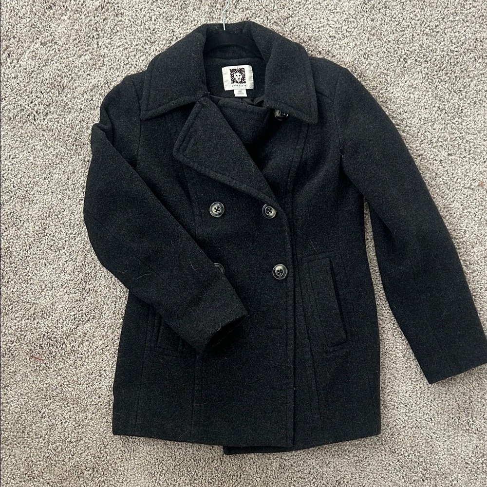 Black Peacoat Jacket